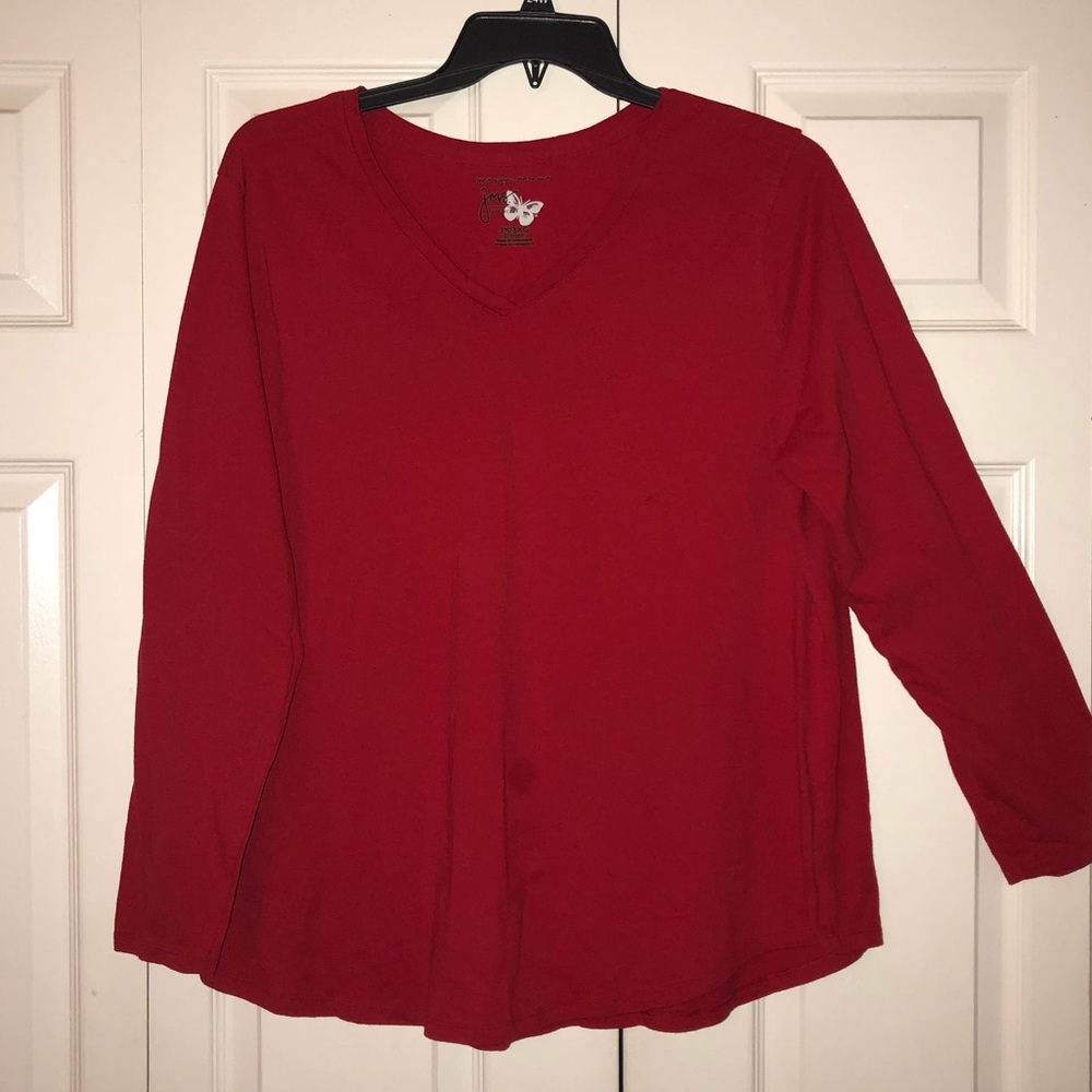❤️ Just My Size Red Long Sleeve Shirt